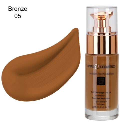 Flawless Fix Foundation - Bronze 5 Divas Cosmetics Flawless Fix Foundation