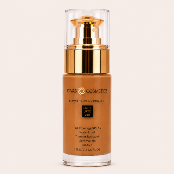 Divas Cosmetics Flawless Fix Foundation - RICH Flawless Fix Foundation SPF 15 - Rich