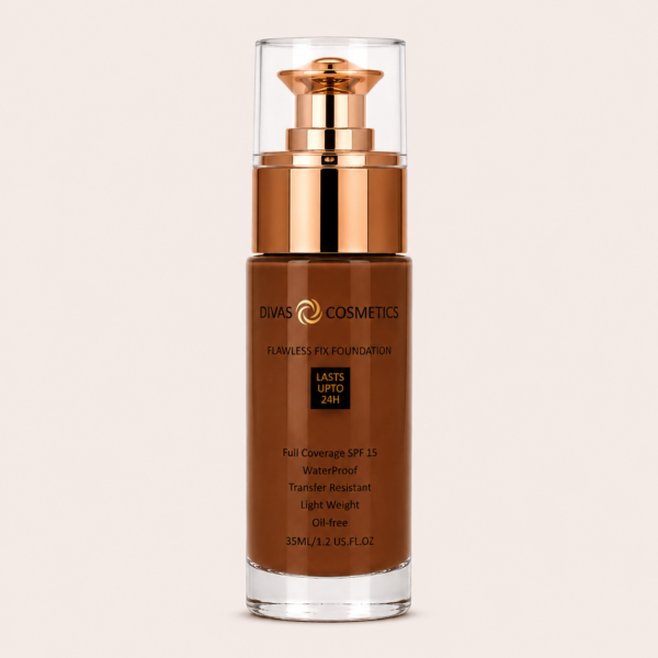 Divas Cosmetics Flawless Fix Foundation - TOPAZ Flawless Fix Foundation SPF 15 - Topaz