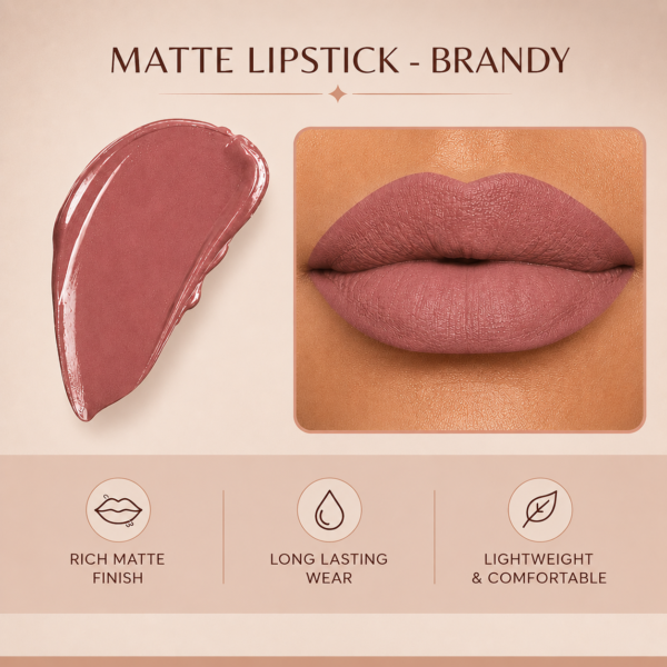 Matte Liquid Lipstick – Brandy