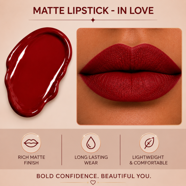 Divas Cosmetics Liquid Matte Lipstick - IN LOVE Liquid Matte Lipstick - IN LOVE